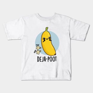 Deja-poot Cute Banana Double Fart Pun Kids T-Shirt